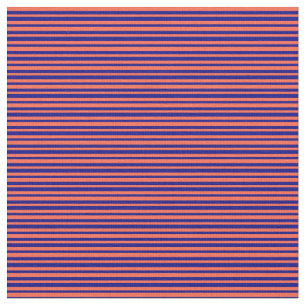 Tecido Padrão de Linhas/Stripes Vermelhas e Azuis