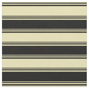 Tecido Padrão de Linhas Tan e Pretas/Stripes