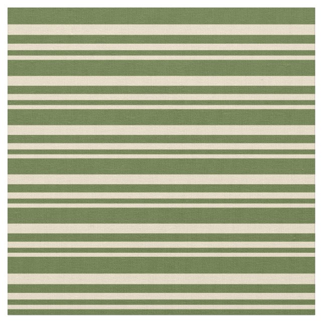 Tecido Padrão de Linhas Verde Azeitonas Tan & Dark (Detalhe)