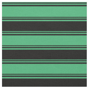Tecido Padrão de Linhas Verde e Preto do Mar