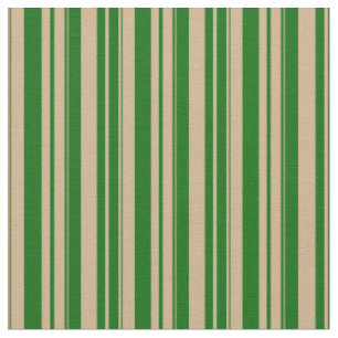 Tecido Padrão de Linhas Verde Tan & Dark