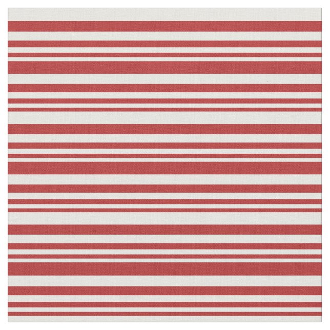 Tecido Padrão de Linhas Vermelhas e Brancas/Stripes (Detalhe)