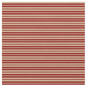Tecido Padrão de Linhas Vermelhas Tan & Dark/Stripes