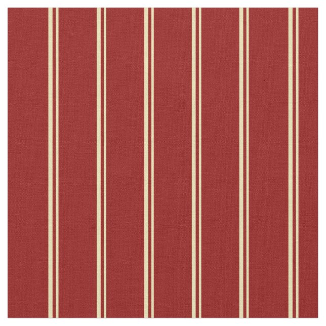 Tecido Padrão de Linhas Vermelhas Tan e Escuro/Stripes (Detalhe)