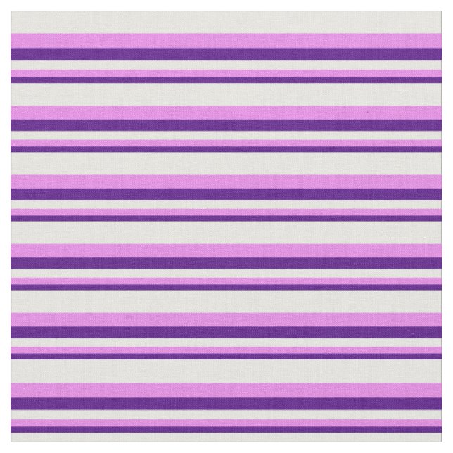 Tecido Padrão de listração de índio, violeta e creme de m (Detalhe)