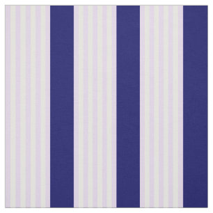 Tecido Padrão de listras brancas e lilás com azul-marinho