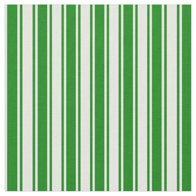 Tecido Padrão de listras brancas e verdes (Detalhe)