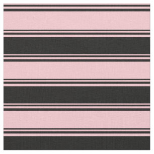 Tecido Padrão de Listras/Linhas Rosa e Preta