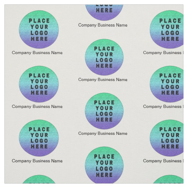 Tecido Padrão de logotipo de empresa moderno personalizad (Modelo)