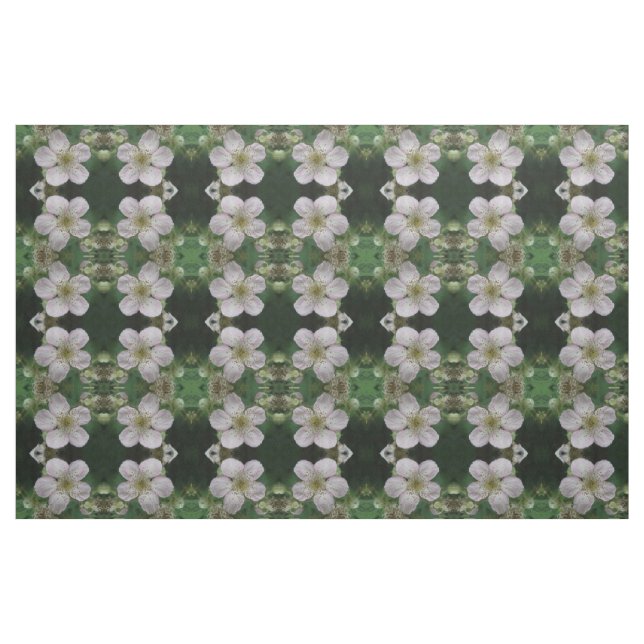 Tecido Padrão de Macro Floral da Flor de Blackberr (Fat Quarter)