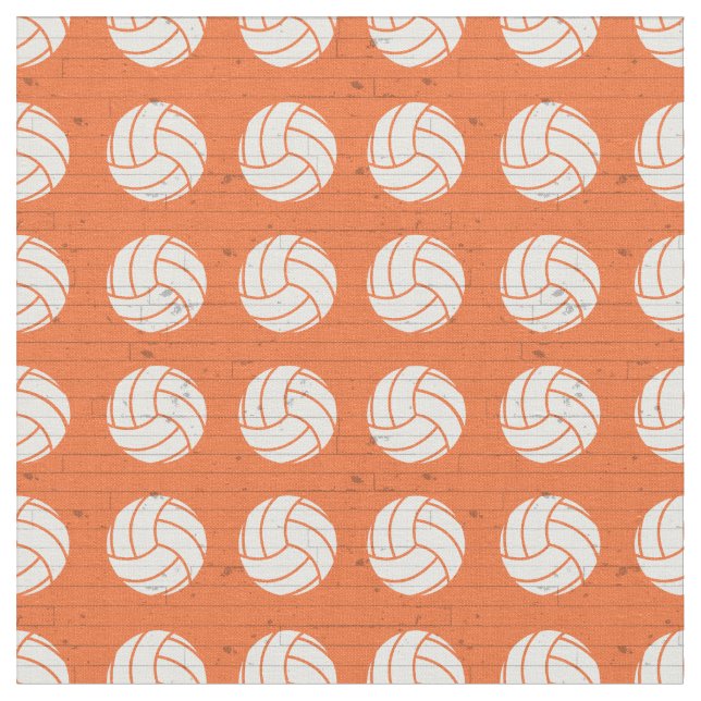 Tecido Padrão de Madeira de Voleibol Laranja (Detalhe)
