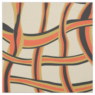 Tecido padrão de malha das linhas de onda Abstrato