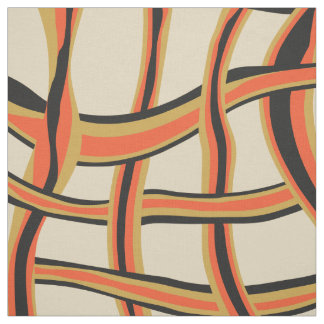 Tecido padrão de malha das linhas de onda Abstrato