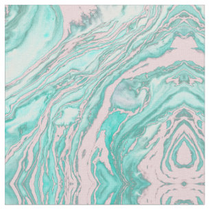 Tecido Padrão de mármore verde-Enfumaçado rosa-rosa-cinze