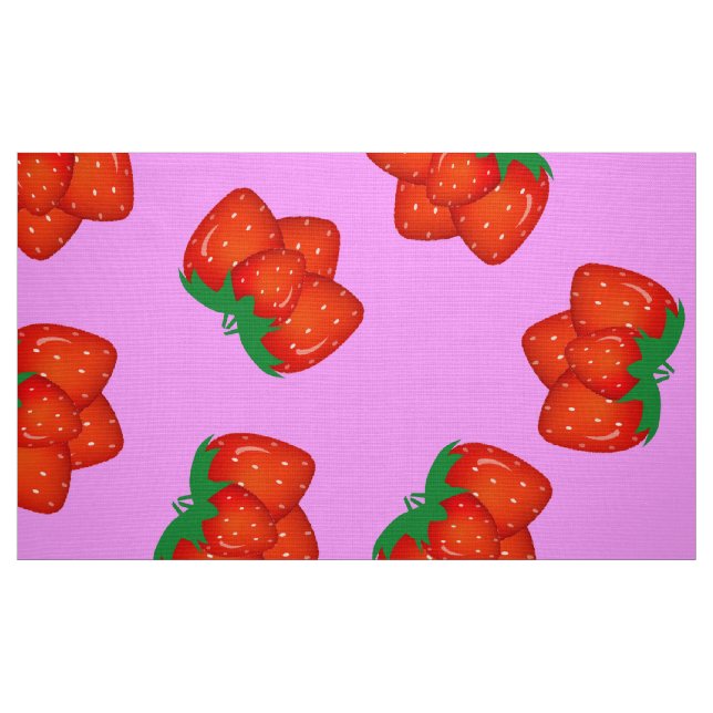 Tecido Padrão de morango (Fat Quarter)