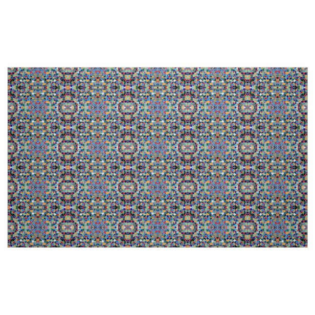 Tecido Padrão de mosaico colorido (Fat Quarter)