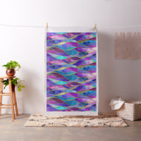 Padrão de mosaico de vitral roxo e azul
