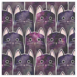 Tecido Padrão De Muitos Gatos Galáxicos