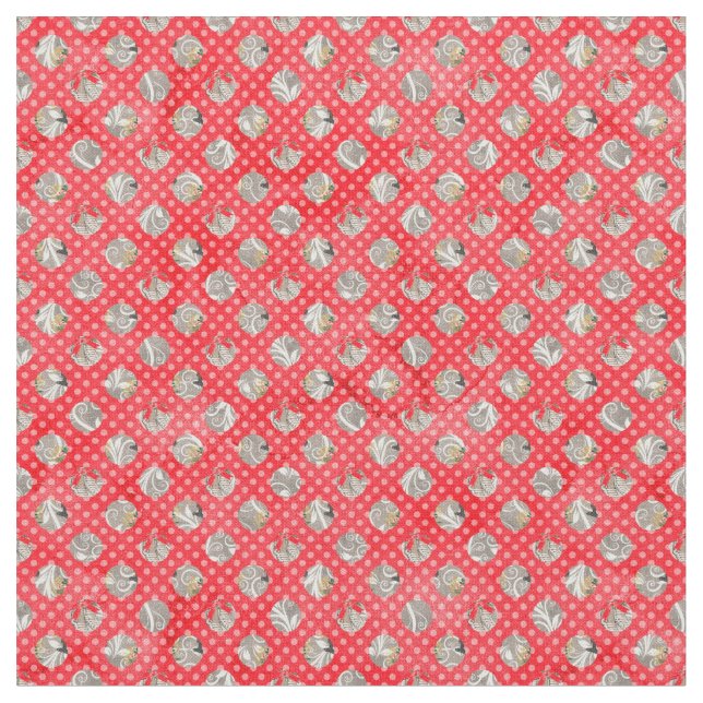 Tecido Padrão de Natal Elegante (Detalhe)