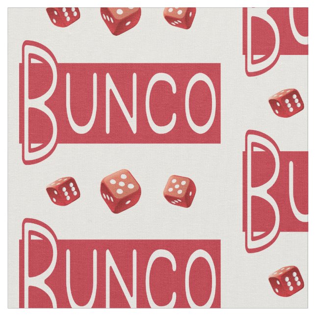 Tecido Padrão de Novidade do Dice Vermelho Bunco (Detalhe)