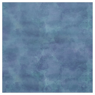 Tecido Padrão de Nuvens de Abstrato de Aquarela Azul