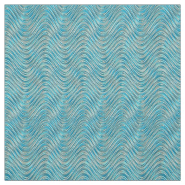Tecido Padrão de Ondas do Mar Verde Azul Aqua Turquoise (Modelo)