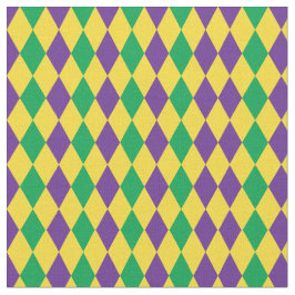 Tecido Padrão de Ouros Mardi Gras Harlequin
