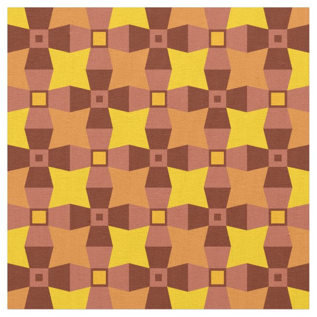 Tecido Padrão de Outono laranja, vermelho e amarelo com e (Detalhe)
