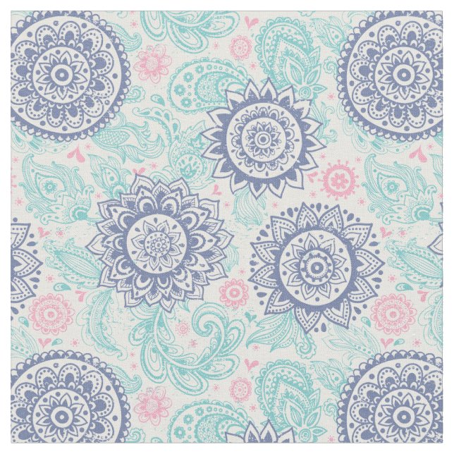 Tecido Padrão de Paisley Étnico (Detalhe)