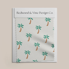 Tecido Padrão de Palmas Pequenas