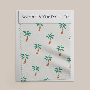 Tecido Padrão de Palmas Pequenas