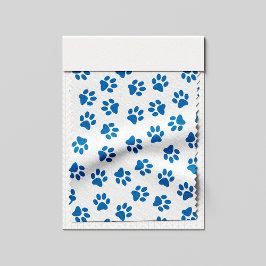 Tecido Padrão De Patas, Patas Cachorros, Patas Azuis