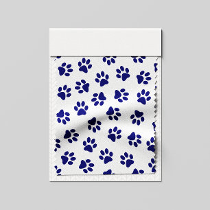 Tecido Padrão De Patas, Patas Cachorros, Patas Azuis Mari