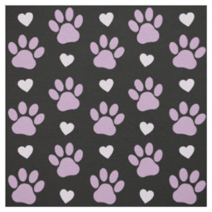 Tecido Padrão De Patas, Patas Cachorros, Patas Liláticas,