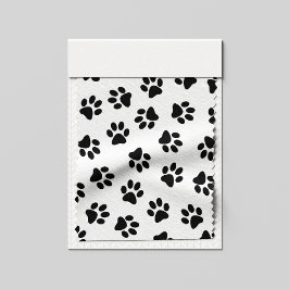 Tecido Padrão De Patas, Patas Cachorros, Patas Negras