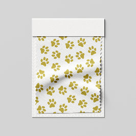 Tecido Padrão De Patas, Patas Cachorros, Pistas De Ouro
