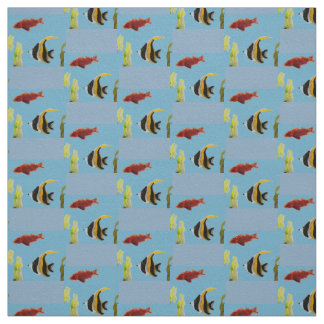 Tecido Padrão de Peixes Aquáticos do Mar