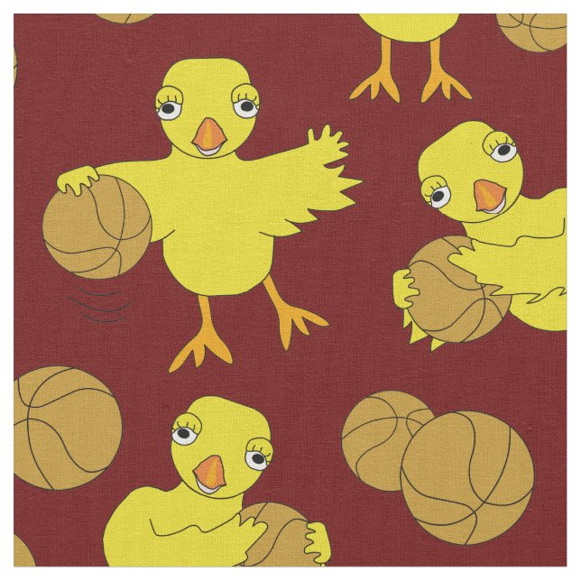 Tecido Padrão de Pintinho de basquete (Detalhe)
