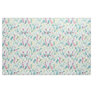 Tecido Padrão de Polkadots de Verão Feliz e Bonito