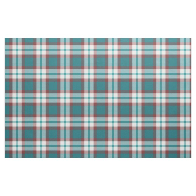 Tecido Padrão de quadrados de Tartan Branco Verde Verde A (Fat Quarter)