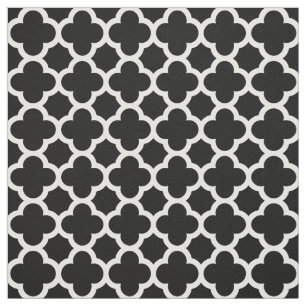 Tecido Padrão de Quatrefoil Quatrefoil Retrópico Trendy