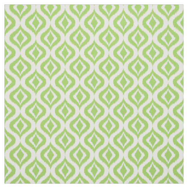 Tecido Padrão De Quedas De Ikat Retro De Verde limão Suav (Modelo)