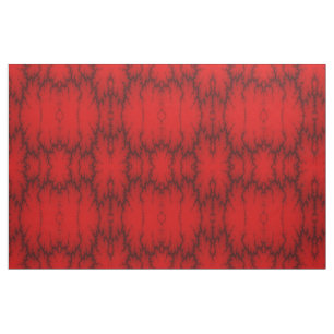 Tecido Padrão de Relâmpago Vermelho