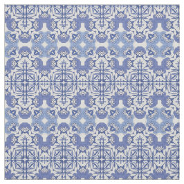 Tecido Padrão de repetição horizontal da chinoiserie azul