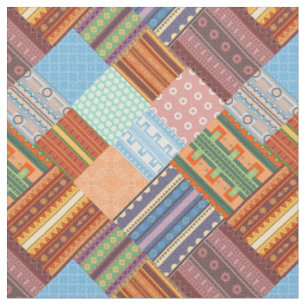 Tecido Padrão de retalhos tribal