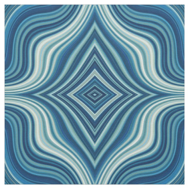 Tecido Padrão de Rhombus Azul e Branco Escuro (Modelo)