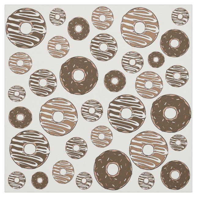Tecido Padrão de rosquinha, Rosquinhas de chocolate, Rosq (Modelo)