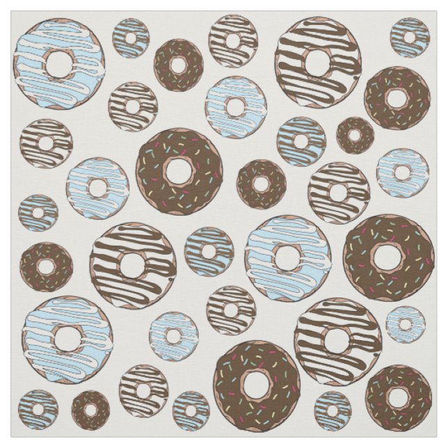 Tecido Padrão De Rosquinhas, Rosquinhas Azuis, Rosquinhas (Modelo)