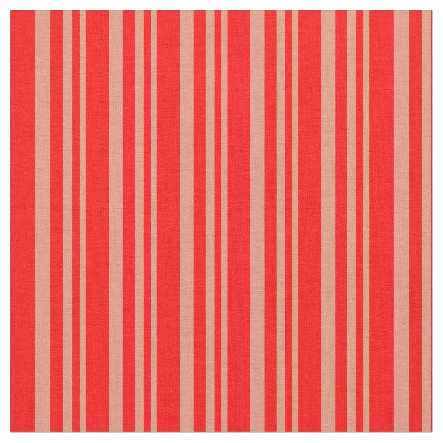 Tecido Padrão de Salmão Escuro e Linhas Vermelhas/Stripes (Detalhe)