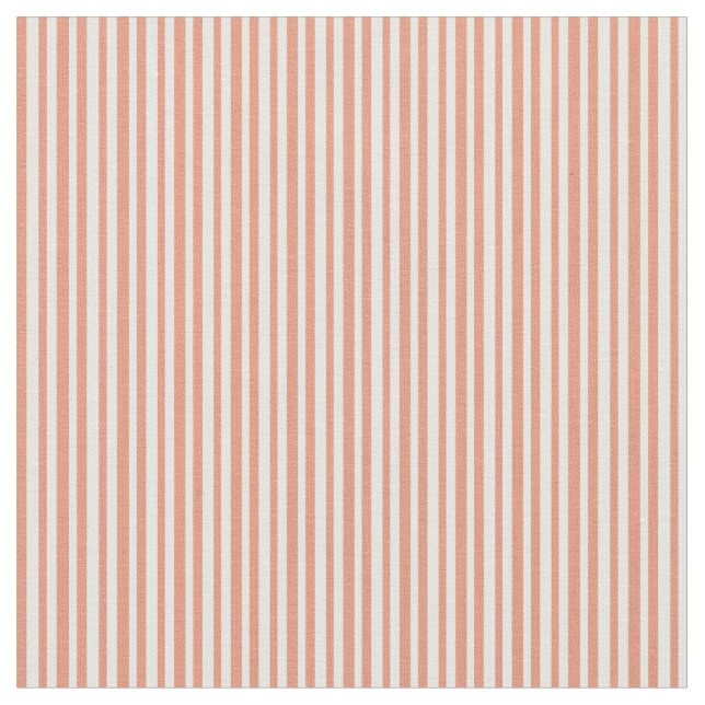 Tecido Padrão de Salmão Escuro e Stripes Brancas (Detalhe)